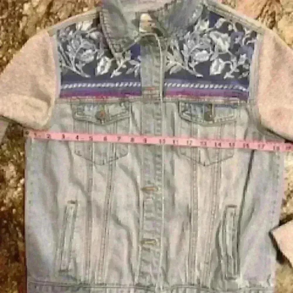 Custom Repurposed Forever 21 Jean Jacket, Size S - Picture 8 of 9